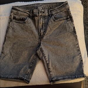 Zara Kids Washed Black Denim Shorts